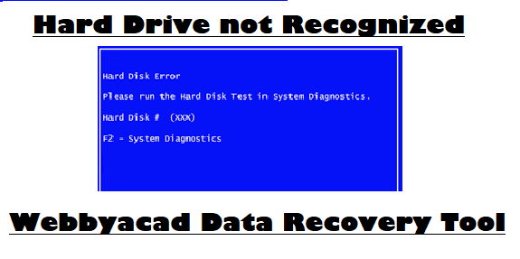 hard-drive not-recognized